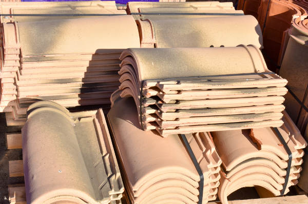 roof tile stacks